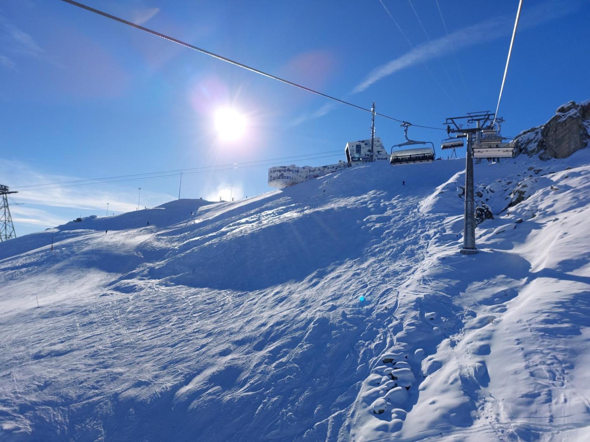 Ferienwohnung Laax Mit Traumblick, Grossem Balkon Und Terrasse Экстерьер фото
