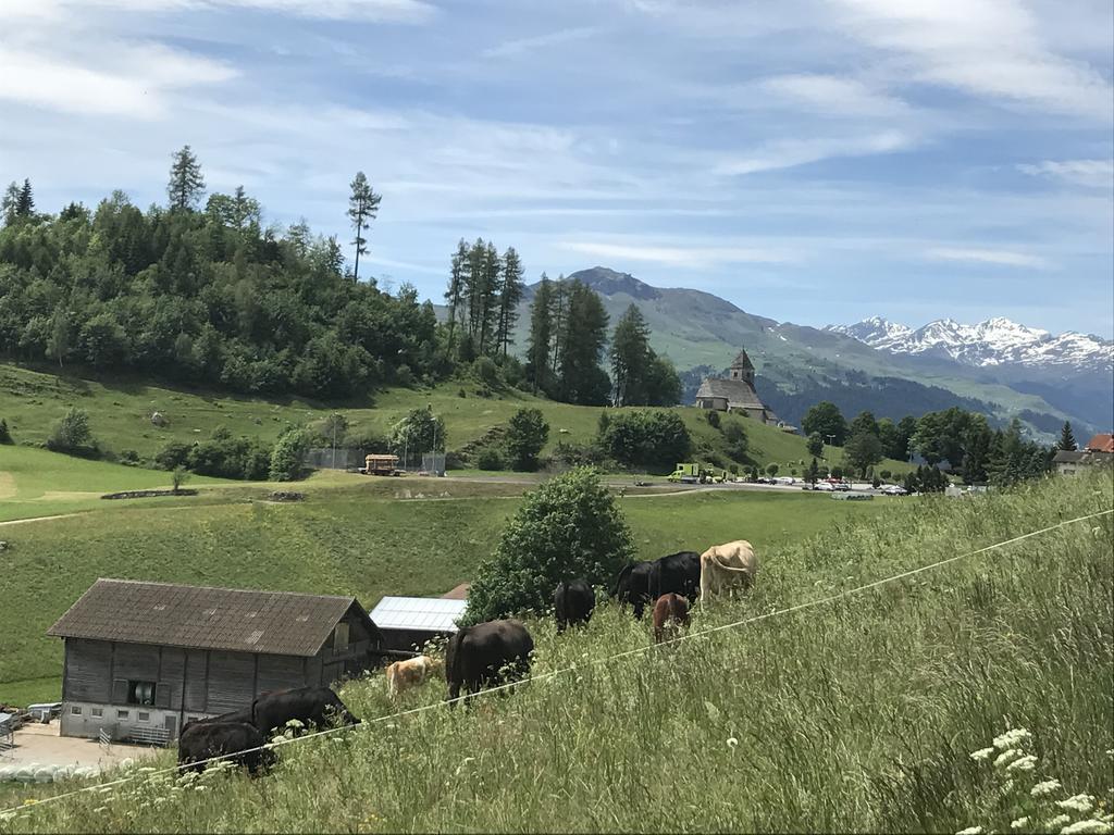 Ferienwohnung Laax Mit Traumblick, Grossem Balkon Und Terrasse Экстерьер фото