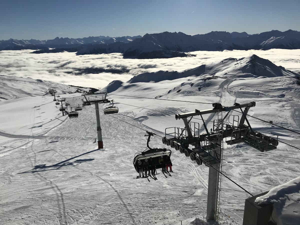 Ferienwohnung Laax Mit Traumblick, Grossem Balkon Und Terrasse Экстерьер фото